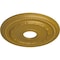 Ekena Millwork Federal Ceiling Medallion (Fits Canopies up to 8 1/2"), 15 3/8"OD x 3 5/8"ID x 1"P, Pharaohs Gold CM15FEPGS - alternate 3